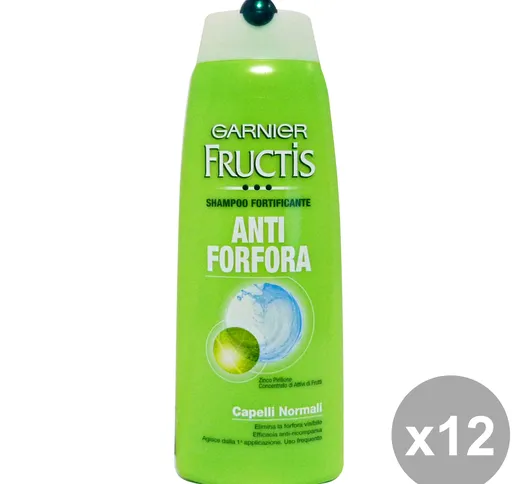 "GARNIER Set 12 Fructis Shampoo Antiforfora Normali 250 Ml. Prodotti Per Capelli"