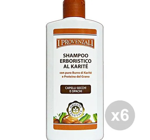 "I PROVENZALI Set 6 Shampoo Karite'-Grano 250 Ml. Cura Della Persona Capelli"