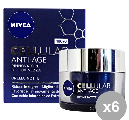 "NIVEA Set 6 Cellular Anti-Age Notte 50 Ml. 82386 Cura Del Viso"