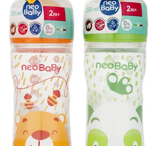 "NEO BABY Biberon Plastica + Caucciu' Articolo Per neonato 250 ml"