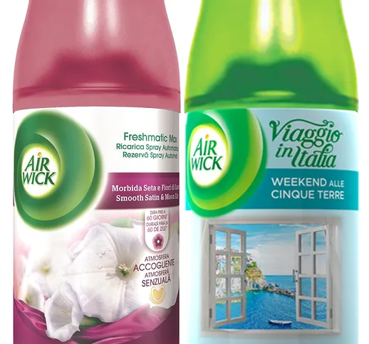 "AIR WICK Filtrattivo Misto Ricarica 250 ml Seta/Fiori Di Luna Deodorante"