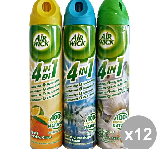 "Set 12 AIR WICK Spray Misto 240 ml Deodorante Candele E Profumatori"