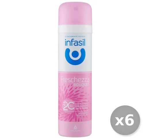 "Set 6 INFASIL Deodorante Spray FR.FLOREALE 150 ml Cura del corpo"