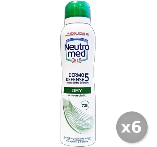 "NEUTROMED Set 6 NEUTROMED Deodorante Spray Dry Dermo Defence 5 150 ml"