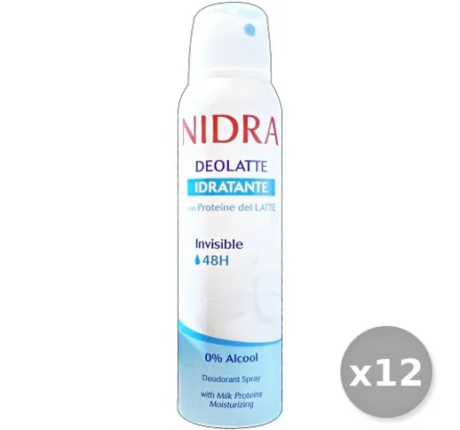 "PALMOLIVE Nidra Set 12 PALMOLIVE Nidra Deodorante Spray Invisible Idratante 150 ml"