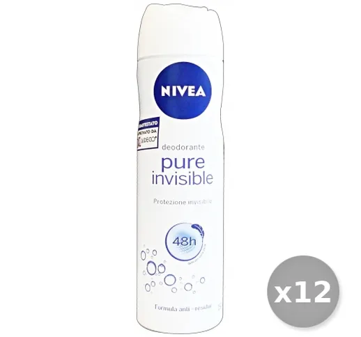 "Set 12 NIVEA Deodorante Spray  INVIS.150 ml 82991 Cura del corpo"