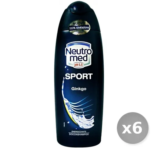 "Set 6 NEUTROMED Doccia Shampoo Sport Ginkgo 250 ml - Doccia Schiuma"