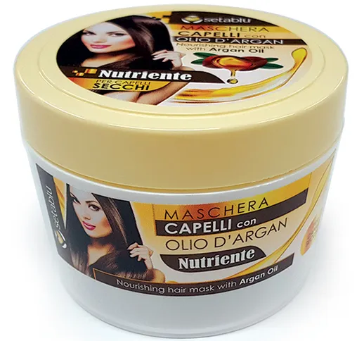 "SETABLU Maschera capelli olio di argan vaso 250 ml prodotto per capelli"