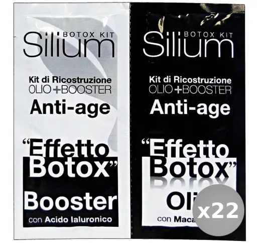 "Set 22 SILIUM kit Antiet? Effetto Botox Acido Ialuronico Macadamia Prodotti per Capelli"