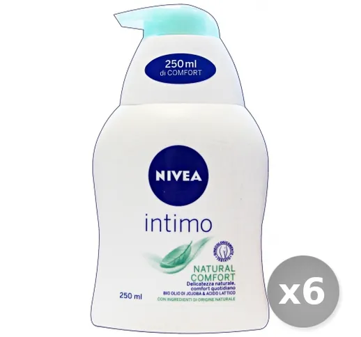 "Set 6 NIVEA Sapone Intimo Natural Comfort 250 ml 80794 Saponi e Cosmetici"