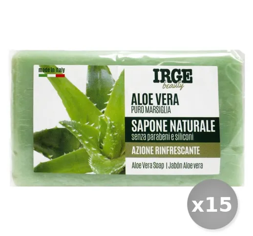 "Set 15 NATURAL BEAUTY Naturale  Saponetta Aloe Vera 150 gr Saponi e Cosmetici"