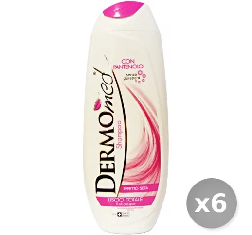 "Set 6 DERMOMED Shampoo Liscio Totale 250 ml Prodotti per Capelli"