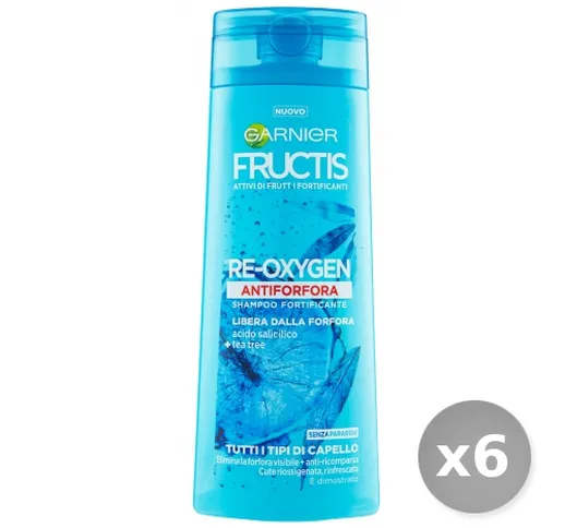 "Set 6 GARNIER Fructis Shampoo Re-oxygen 250 ml Prodotti per Capelli"