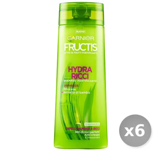 "Set 6 GARNIER Fructis Shampoo Hydra-ricci 250 ml Prodotti per Capelli"