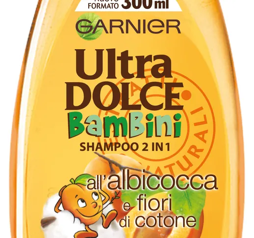 "ULTRADOLCE Shampoo 2 1 Albicocca Bambini Per la Cura Dei Capelli 300 ml"