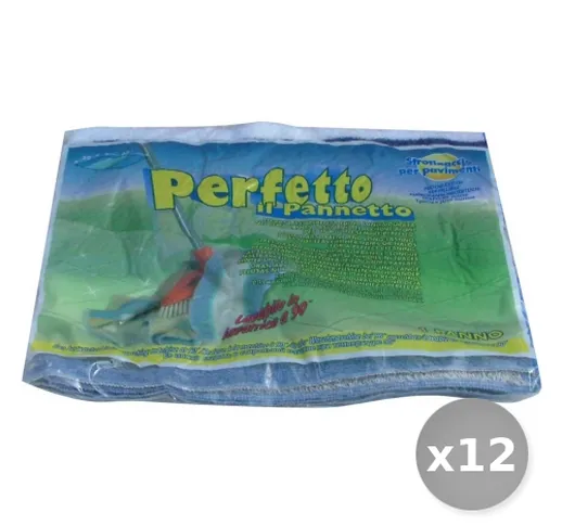 "Set 12 Strofinaccio Pavimenti Pannetto 50x60 Art.0270c Attrezzi Pulizie"