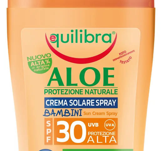 "EQUILIBRA Sun fp30 crema spray bimbo aloe 150 ml prodotto solare"