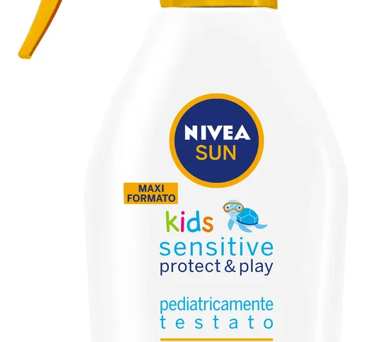 "NIVEA Sun fp50 + bimbi protect&play sensitive trigger 300 ml prodotto solare"