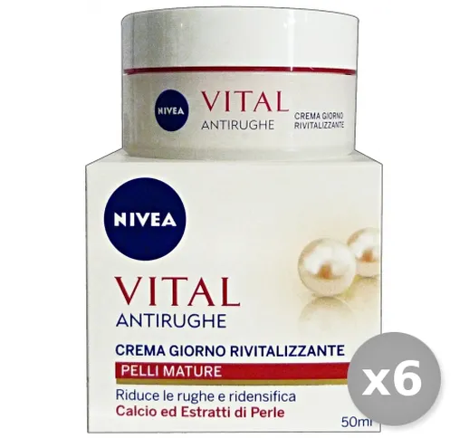 "NIVEA Set 6 Vital Rivitalizzante Giorno 50 ml 86600 Cura Del Viso"