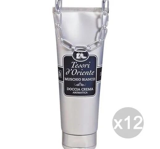 "Set 12 TESORI D'ORIENTE Doccia 638 Muschio Bianco 250 Ml Cura E Pulizia Del Corpo"