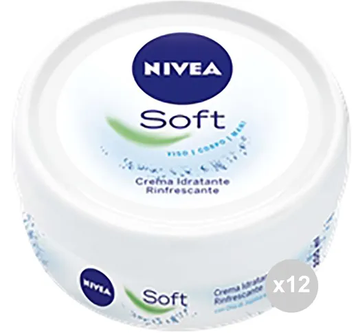 "Set 12 NIVEA Crema soft ml 200 igiene e cura della persona"