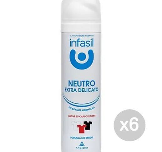 "Set 6 INFASIL Deodorante Spray Extradelicato Neutro Ml 150 Cura E Igiene Del Corpo"