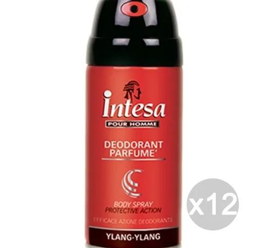 "Set 12 INTESA Deodorante Spray Ylang-Nero 150 Ml Cura E Igiene Del Corpo"