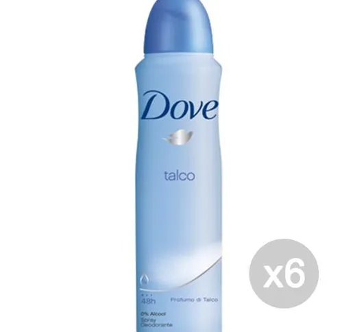 "Set 6 DOVE Deodorante Spray 150 Talco Cura E Igiene Del Corpo"