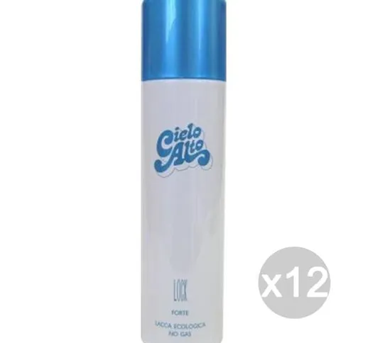 "Set 12 CIELO ALTO Lacca Lock Forte 250 Ml Messa In Piega E Acconciatura Capelli"