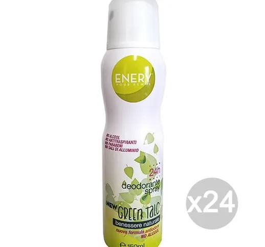 "Set 24 ENERY Deodorante Spray Donna Green Talco 150 Everton Cura E Igiene Del Corpo"