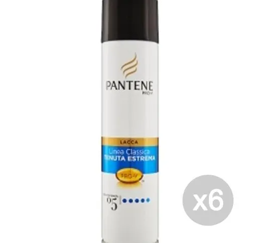 "Set 6 PANTENE Lacca New 5 Classica T/Estrema Messa In Piega E Acconciatura Capelli"