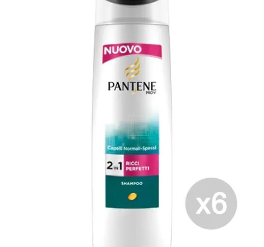 "Set 6 PANTENE Shampoo 2In1 Ricci I Perfetti 250 Ml Cura E Trattamento Dei Capelli"