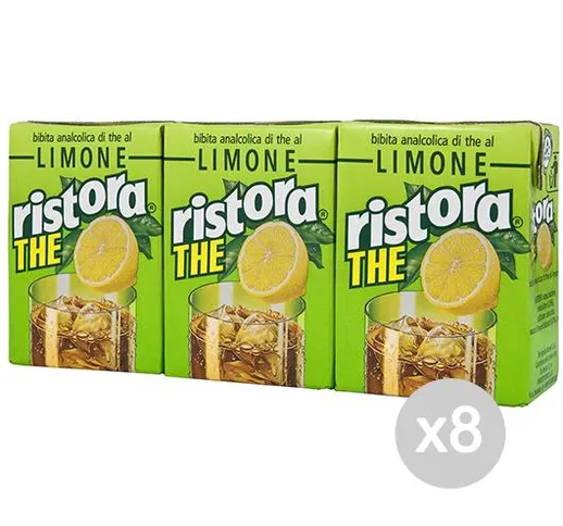 "Set 8 RISTORA The Brik 200X3 Limone Bevanda Bibita Analcolica"