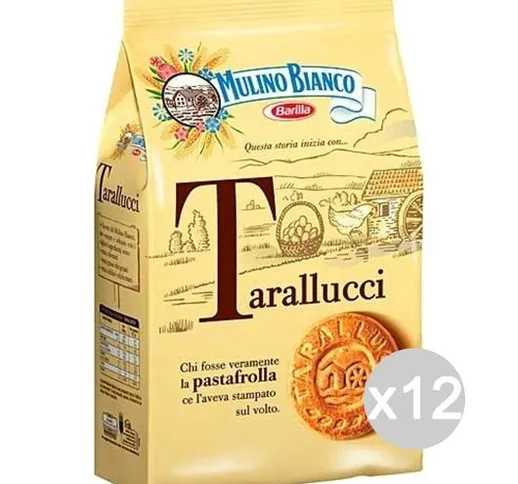 "Set 12 MULINO BIANCO Biscotti Tarallucci Gr 350 Per Colazione E Merenda"