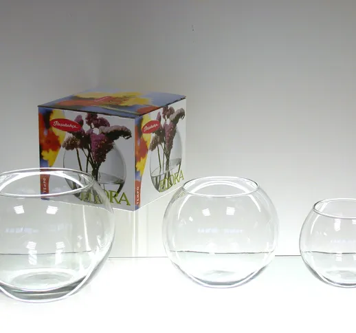 "PASABAHCE Vaso Vetro Globe Trasparente Cm12,5 Arredo E Decorazioni Casa"