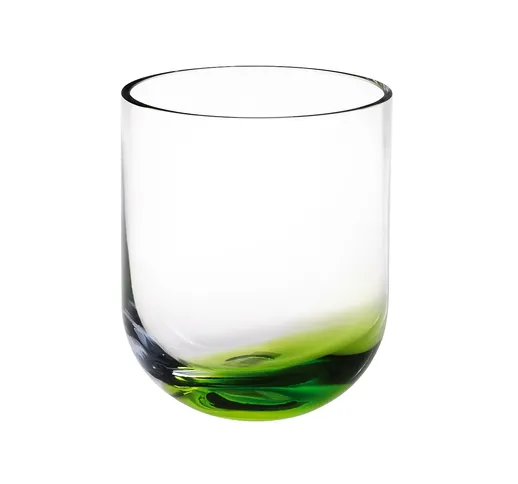 HOME Vaso Vetro Fondo Verde Cm 15,4 20884 Arredo E Decorazioni Casa