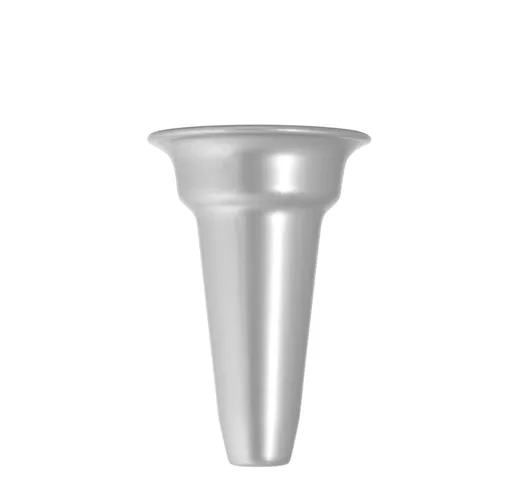 HOME Vaso Cimitero Per Loculo Plastica Argento 17 Cm