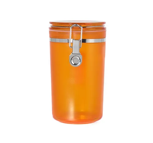 HOME Barattolo Plastica Arancio Frost 10X18 Contenitori Cucina Barattoli