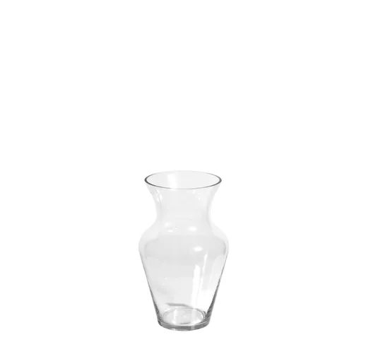 H&H Vaso Vetro Trasparente Uniflor H30 Arredo E Decorazioni Casa