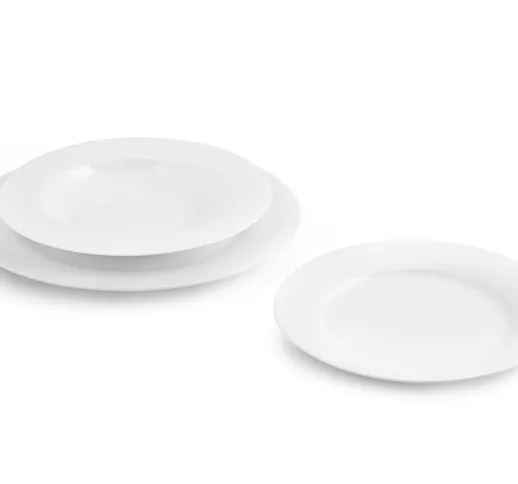 H&H Set 20 Piatti New Bone China Frutta Cm20 Arredo Tavola