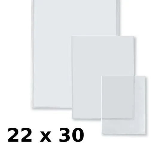 SEI Confezione 25 buste trasparenti u soft 22 x 30cm