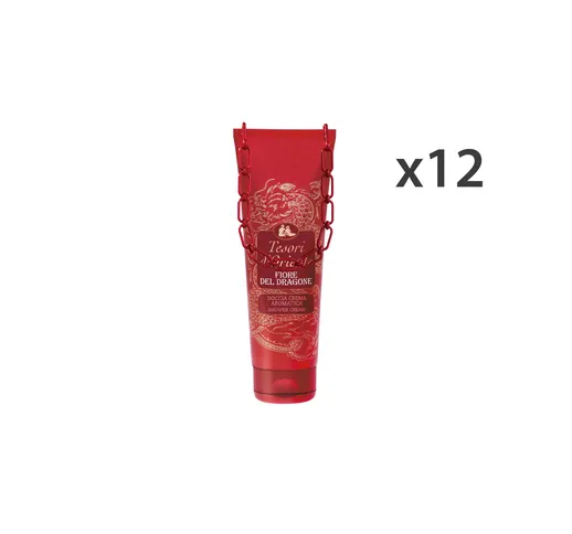 TESORI D'ORIENTE Set 12 Doccia Fiore Del Dragone 250 Ml. Saponi E Cosmetici