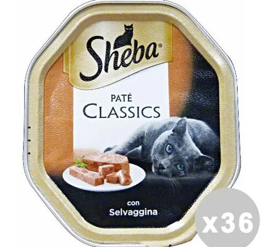 Set 22 SHEBA vaschetta 85 gr. umido patâ??Ãºâ?¼Â¥ selvaggina - cibo per gatti