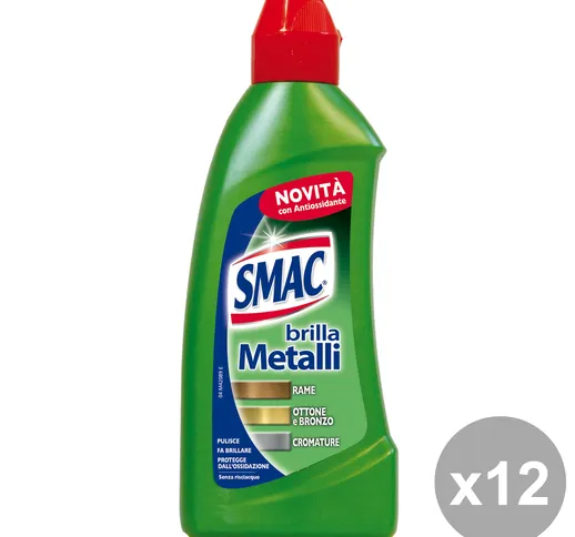 Set 12 SMAC BRILLA Metalli Crema 250 Ml. Detergenti casa