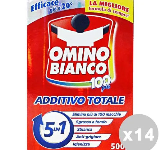 OMINO BIANCO Set 14 OMINO BIANCO Rosso additivo totale 5 in 1 500 gr.