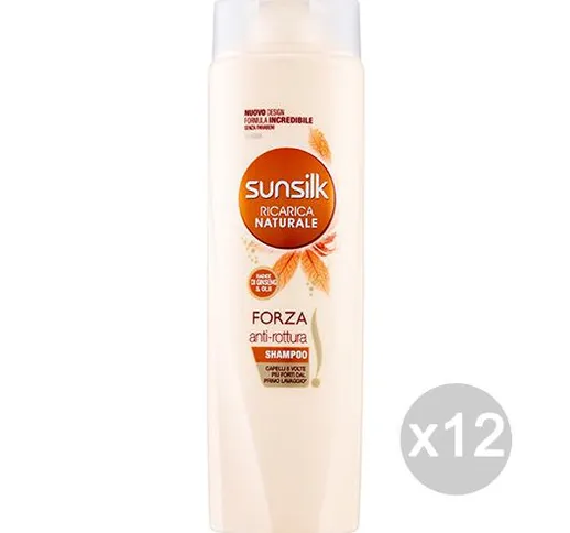 SUNSILK Set  12 Shampoo Forza Anti-Rottura 250 Ml.  Prodotti Per Capelli