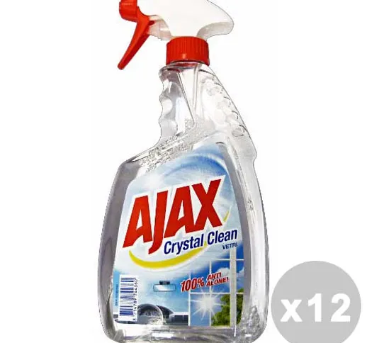 AJAX Set 12 AJAX Detergente vetri crystal clean trigger 750 ml.