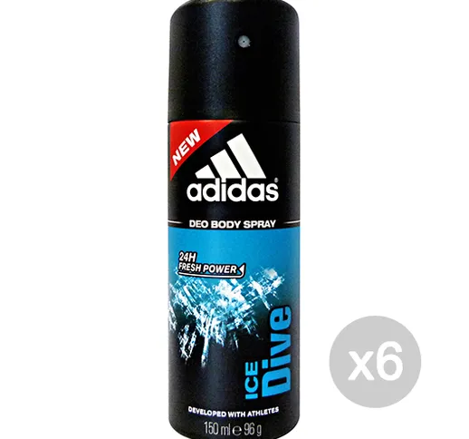 Set 6 ADIDAS Deodorante Spray Ice Dive 150 ml Igiene E Cura del corpo