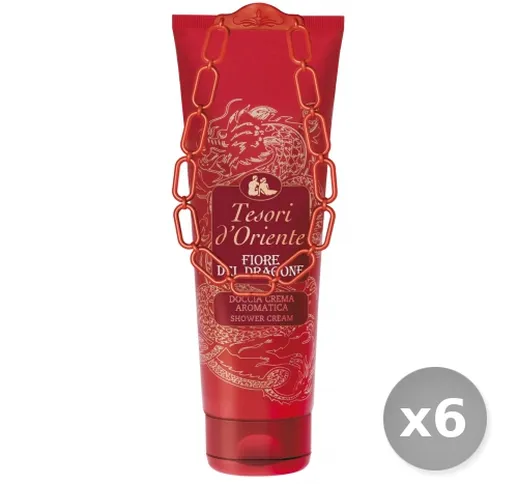 Set 6 TESORI D'ORIENTE Doccia Fiore del Dragone 250 ml Saponi e Cosmetici