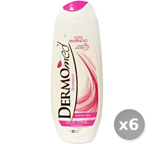 Set 6 DERMOMED Shampoo Liscio Totale 250 ml Prodotti per Capelli